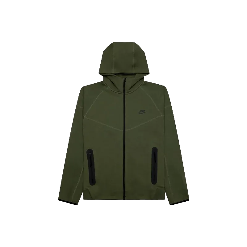Nike Sportswear Tech Fleece Windrunner Full-Zip Hoodie Medium Olive/Black