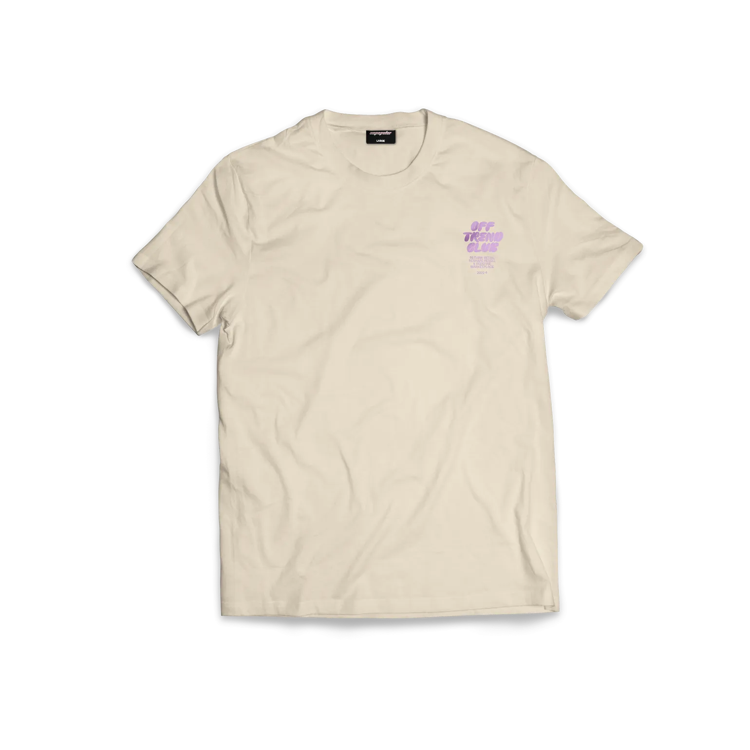 OTC Tee - Macadamia/English Lavender