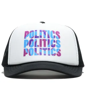 Politics Festival Trucker Hat - Black/White