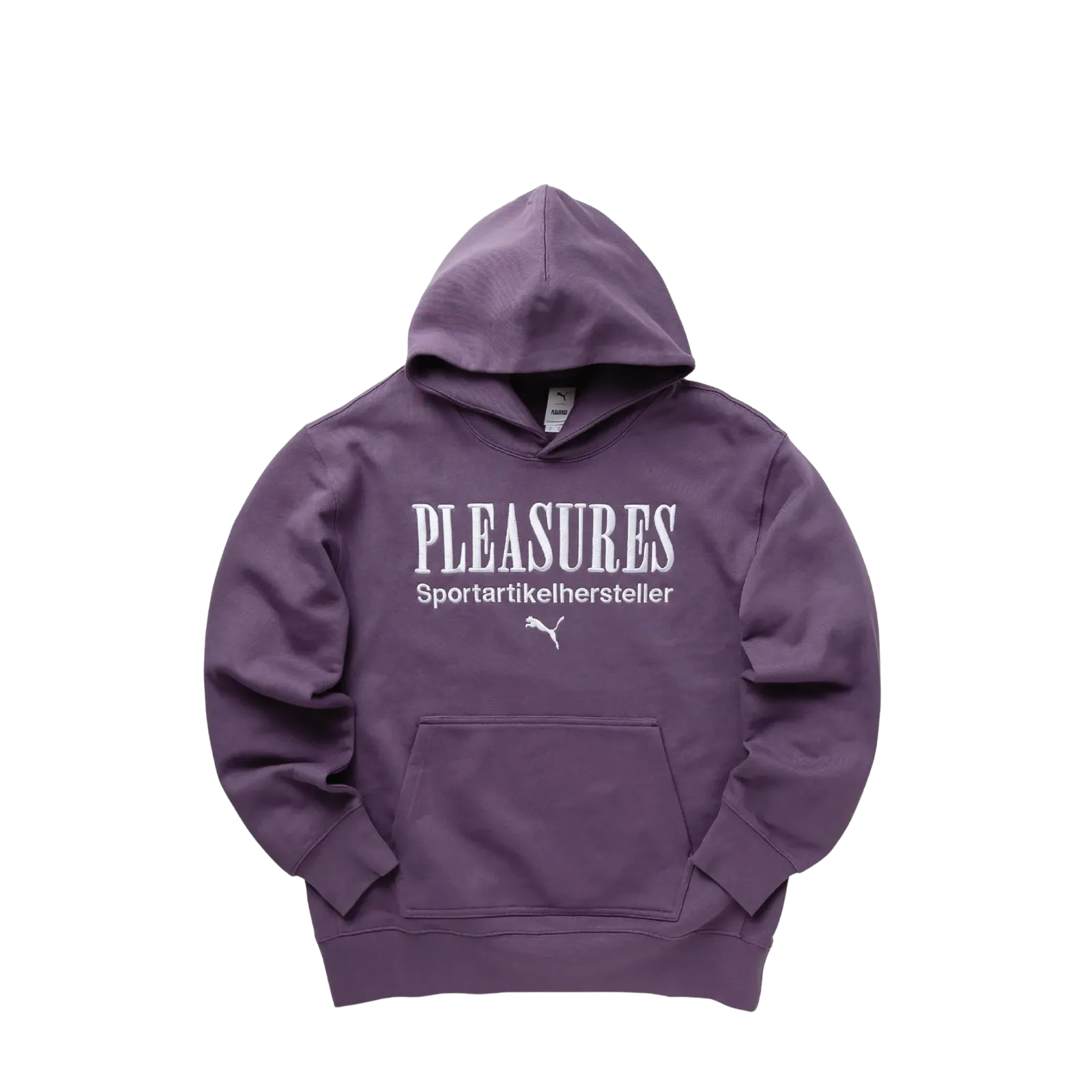 Puma x Pleasures Graphic Hoodie Purple Charcoal