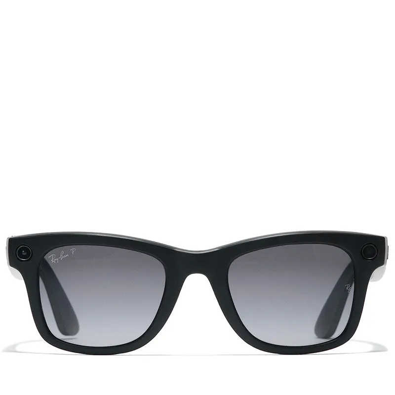 Ray-Ban Wayfarer Meta - Matte Black/Polar Gradient Graphite