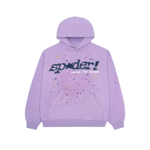 Sp5der Aa Hoodie Purple