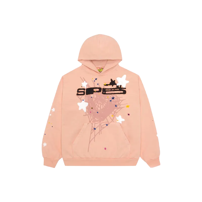 Sp5der Hoodie Peach