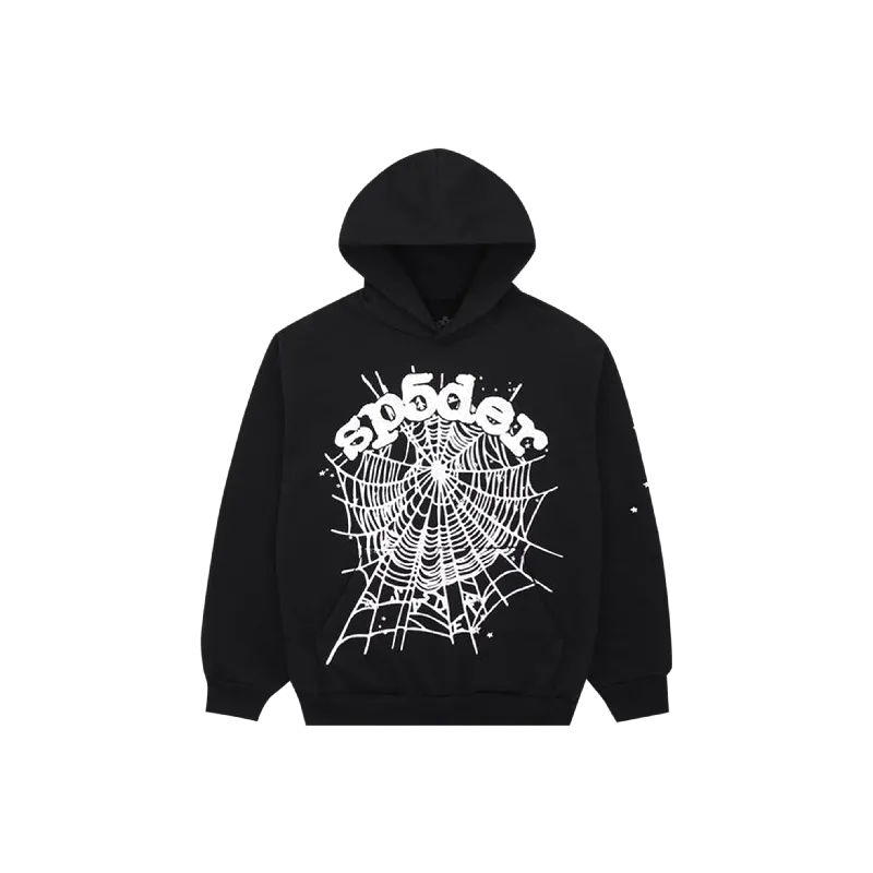 Sp5der OG Web Hoodie Black