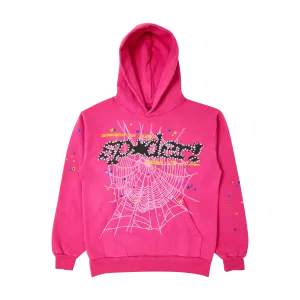 Sp5der P*nk V2 Hoodie Pink