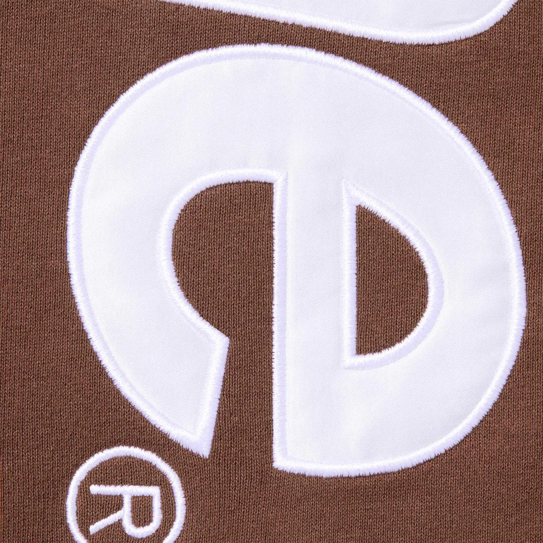 Supreme Appliqu Hooded Sweatshirt Brown