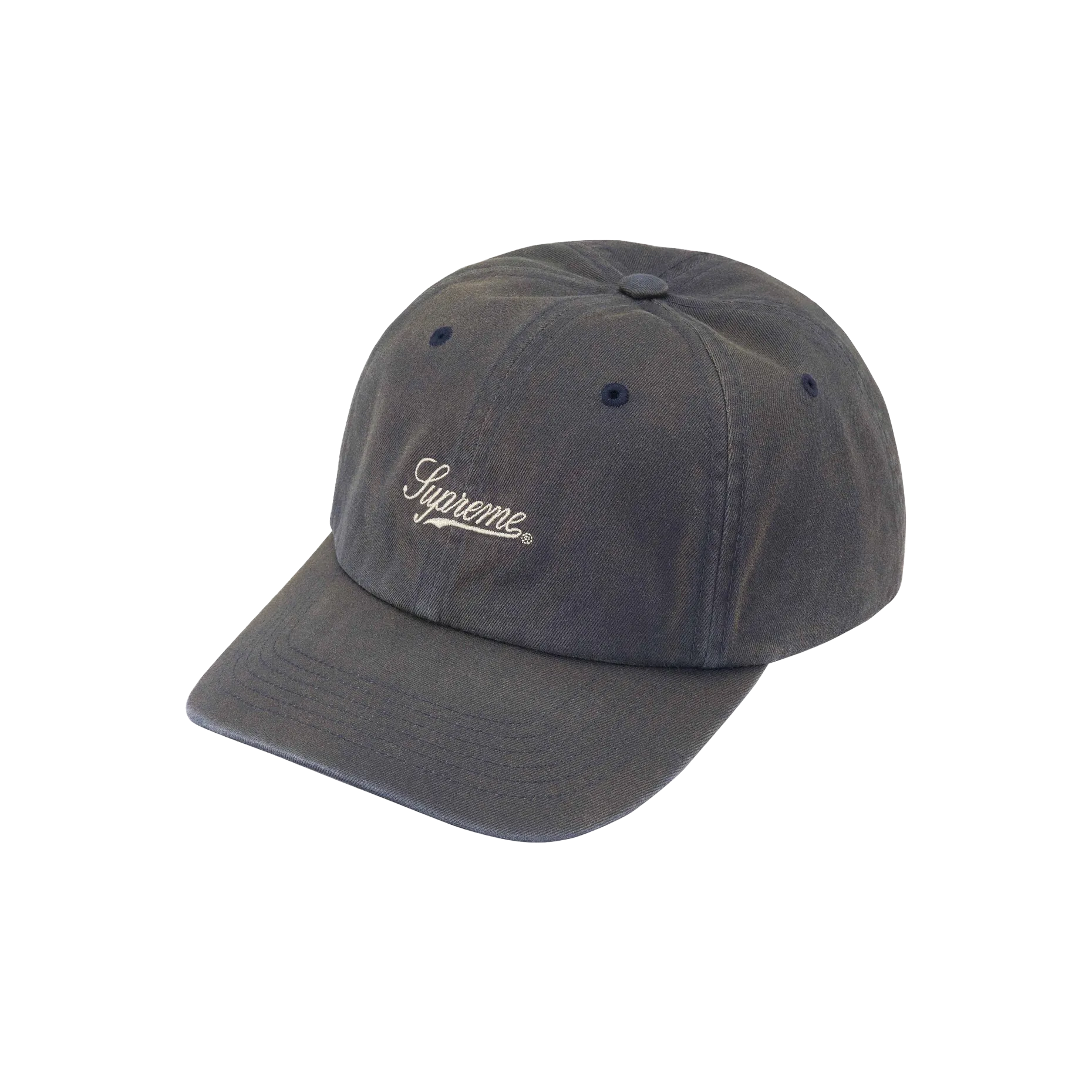 Supreme Bleached Chino 6-Panel Navy