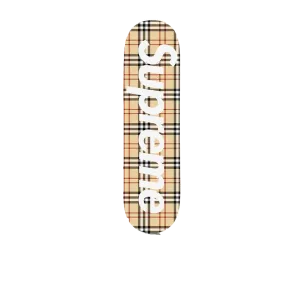 Supreme Burberry Skateboard Deck Beige