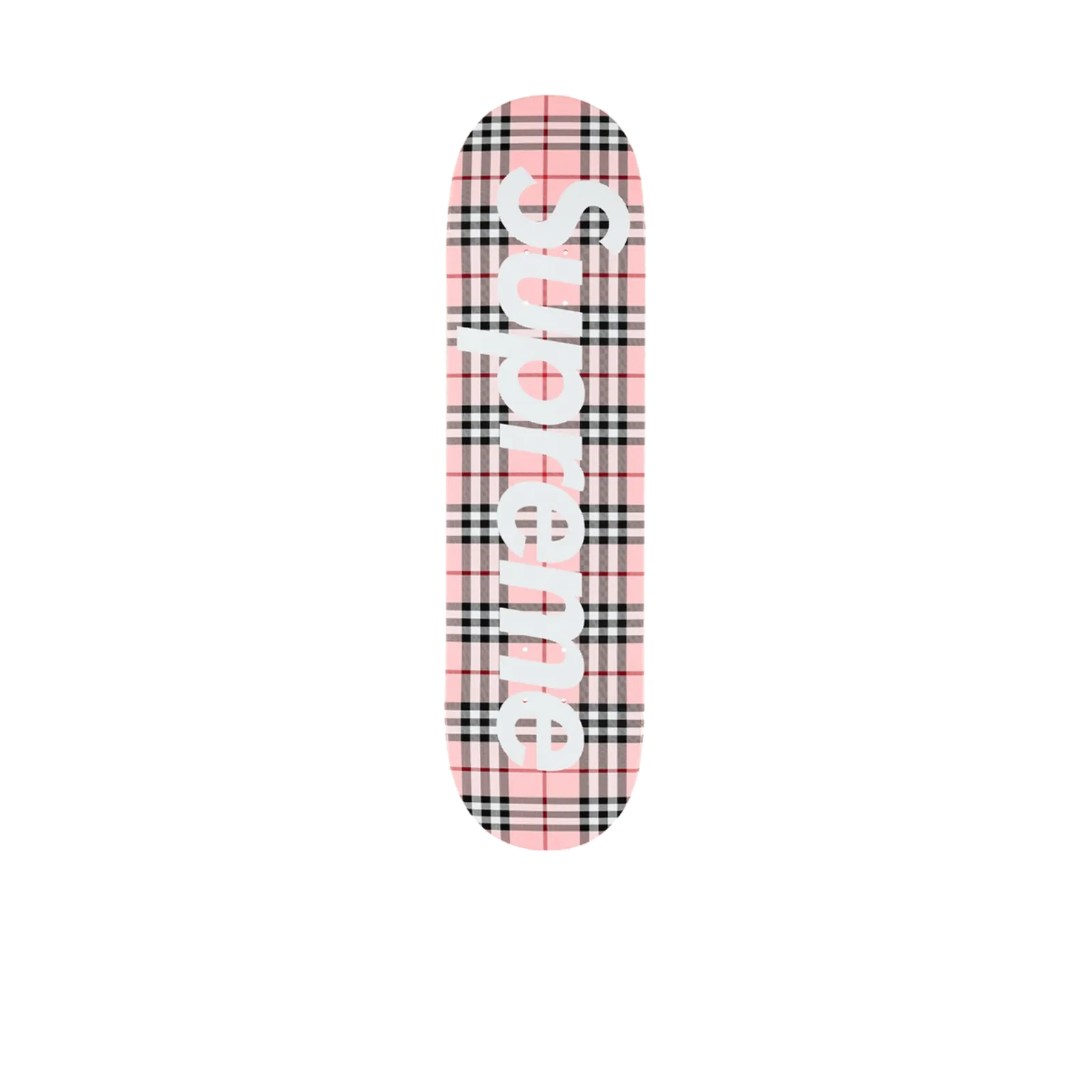Supreme Burberry Skateboard Deck Pink