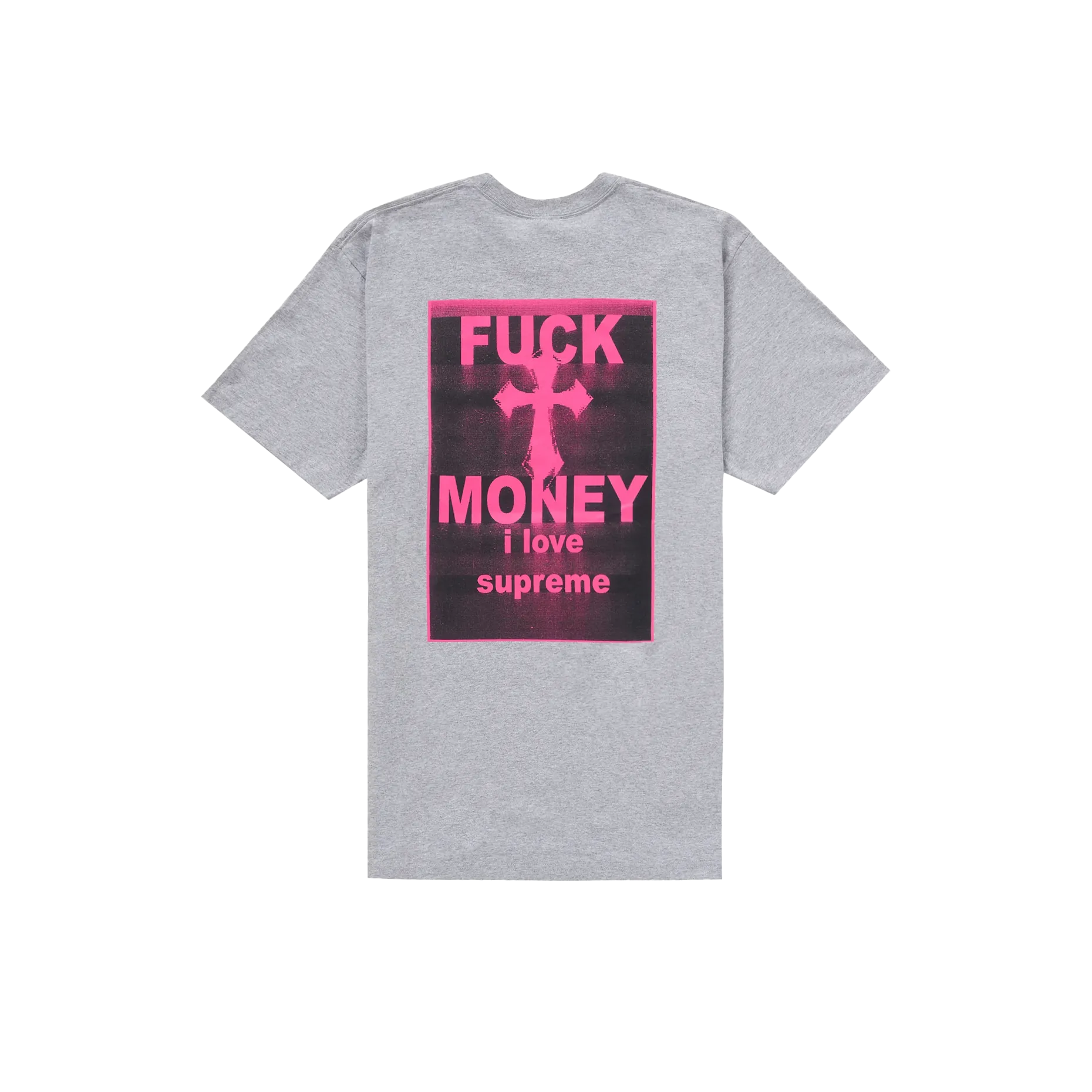 Supreme Fuck Money Tee Heather Grey