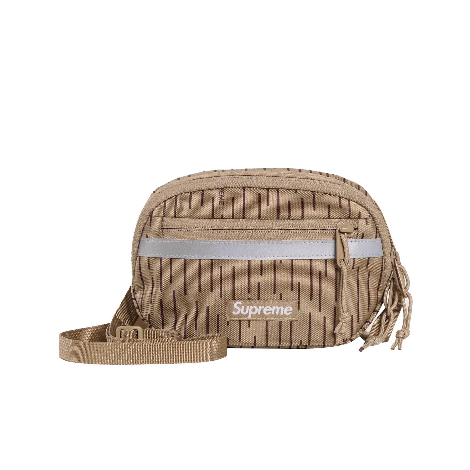 Supreme Mini Side Bag Tan Raindrop
