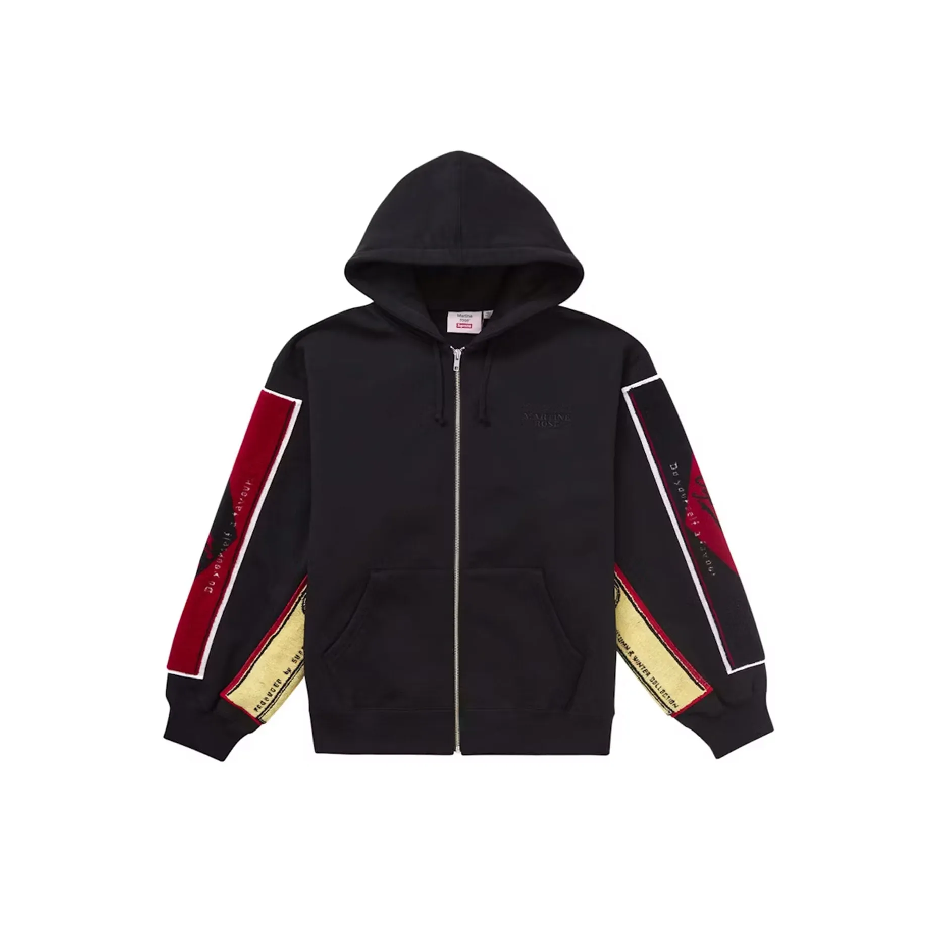 Supreme x Martine Rose Towel Zip Up Hooded Sweatshirt Black