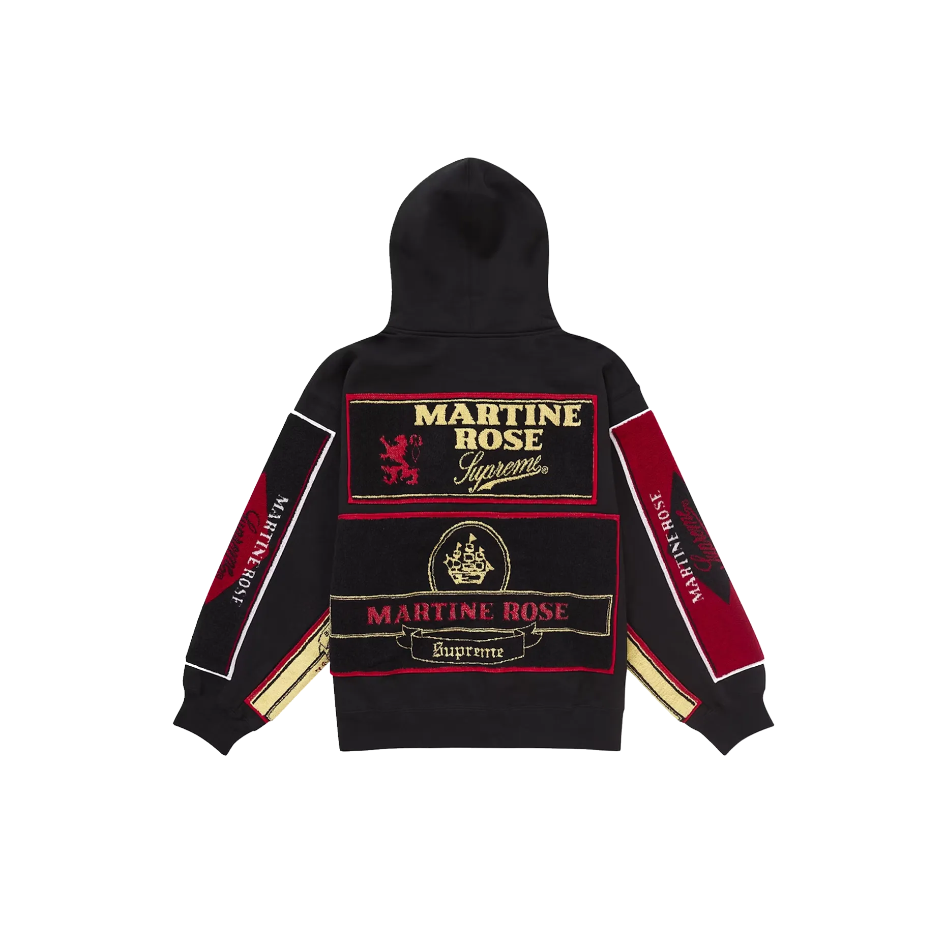 Supreme x Martine Rose Towel Zip Up Hooded Sweatshirt Black