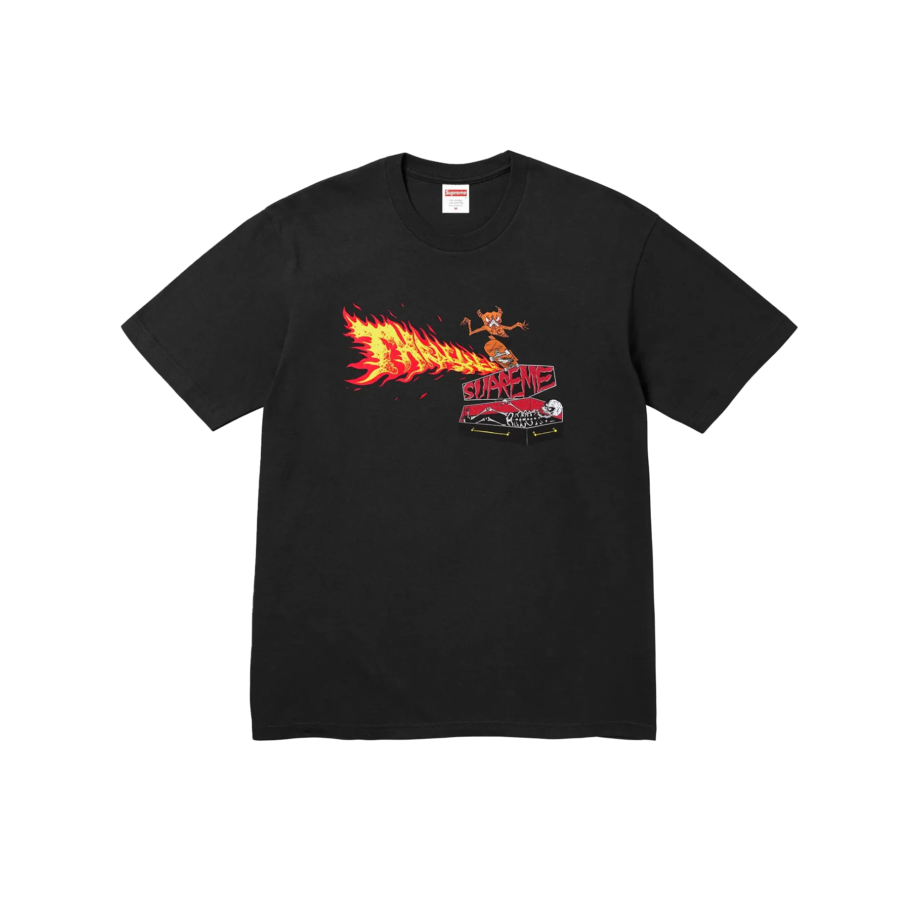 Supreme x Thrasher Back Tail Tee Black