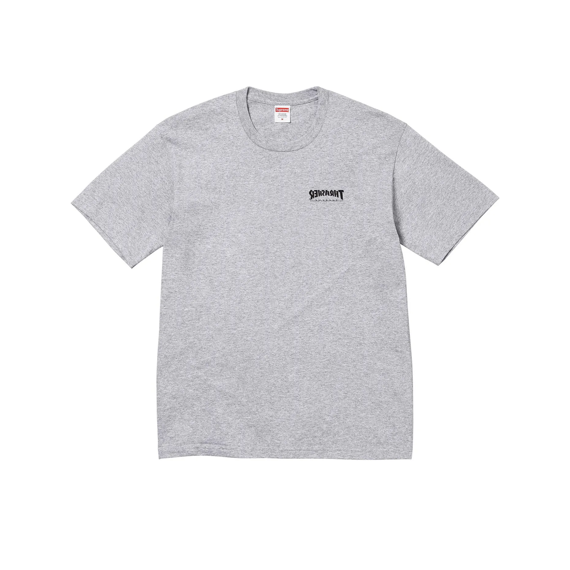Supreme x Thrasher Cross Tee Heather Grey