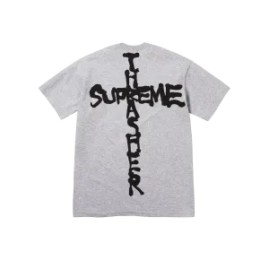Supreme x Thrasher Cross Tee Heather Grey
