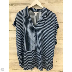 Top Sleeveless By Nine West Apparel In Blue, Size: 2x