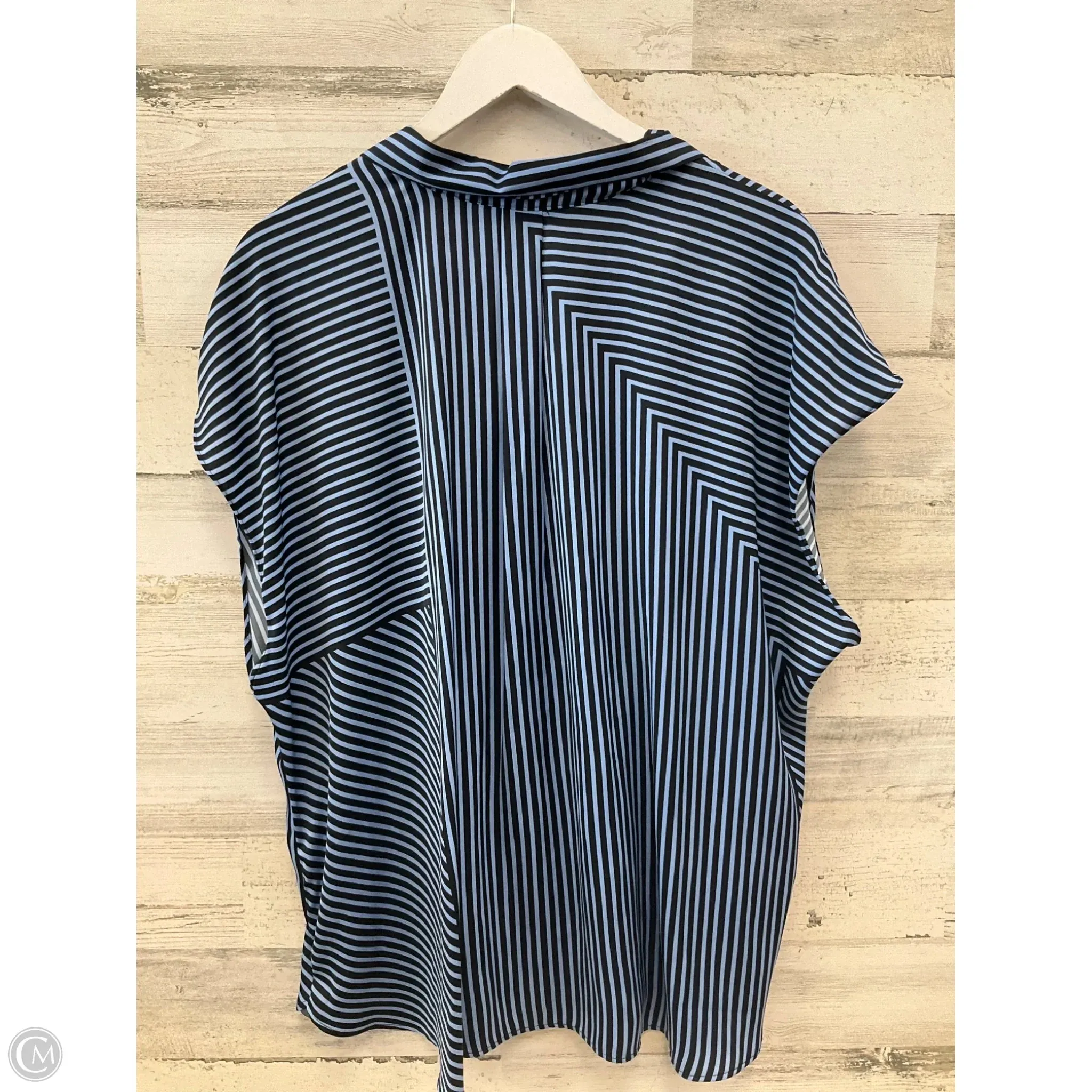 Top Sleeveless By Nine West Apparel In Blue, Size: 2x